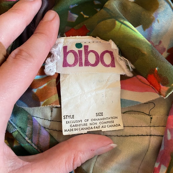 Vintage Biba colourful dress xs/s - Picture 2 of 5